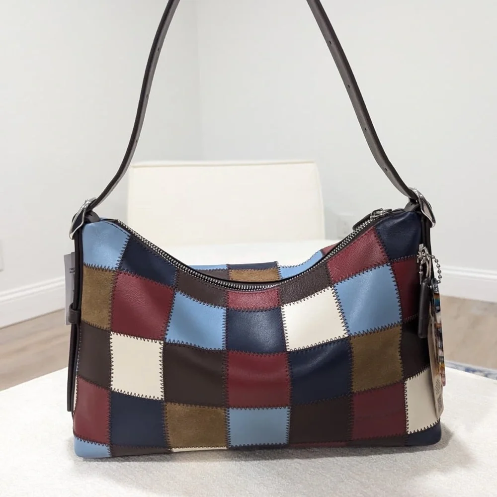 NWT - RARE - Coachtopia Alter/Ego Slouchy Shoulder Bag - CBE00 - Bluebell Multi - Picture 3 of 8